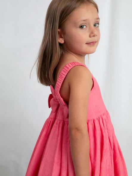 Mayoral Vestido Jacquard Flores 26-03925-010 Geranio [2]