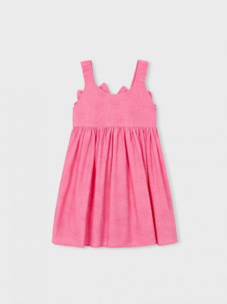 Mayoral Vestido Jacquard Flores 26-03925-010 Geranio [4]