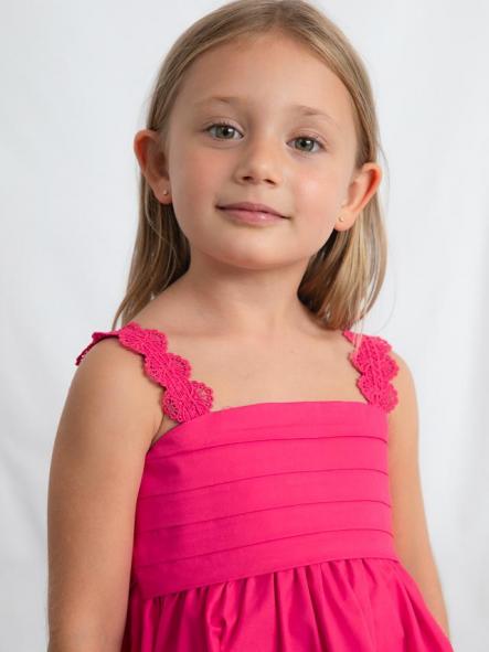 Mayoral Vestido Saten puntillas 26-03926-015 Clavel [1]