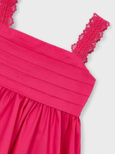 Mayoral Vestido Saten puntillas 26-03926-015 Clavel [5]