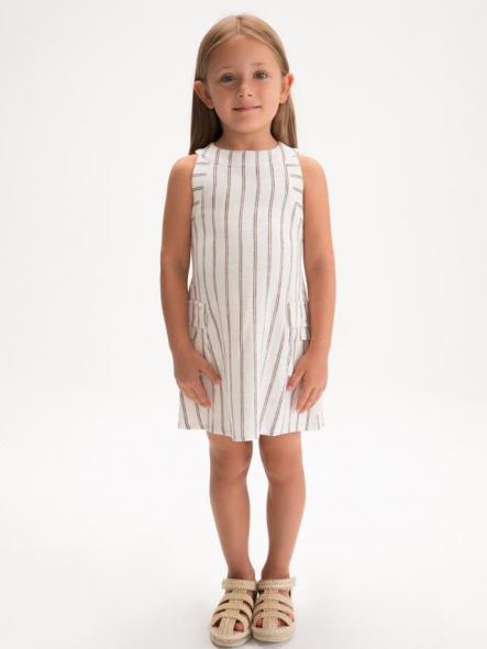 Mayoral Vestido Rayas 26-03929-024 Beige