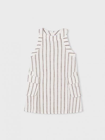 Mayoral Vestido Rayas 26-03929-024 Beige [2]