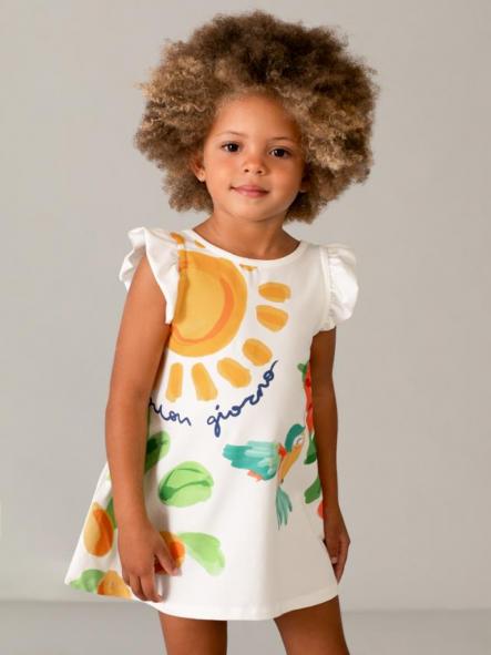 Mayoral Vestido Punto 26-03934-087 Crudo