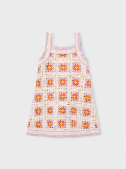 Mayoral Vestido Crochet 26-03935-067 Hueso