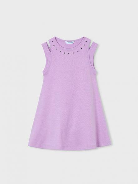 Mayoral Vestido Cut Out Tachuelas 26-03938-092 Lilac [2]