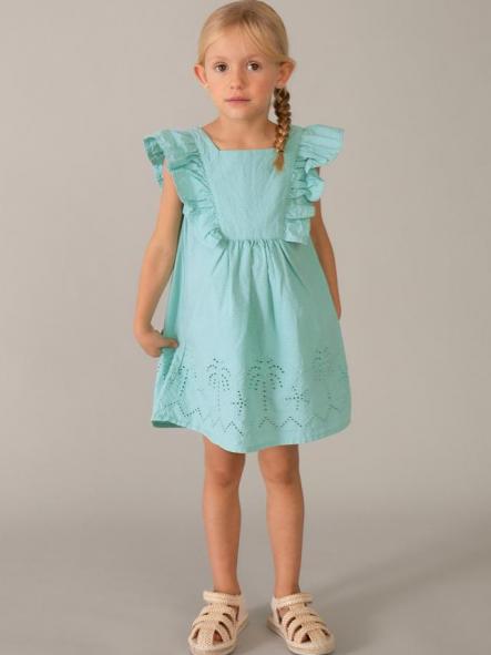 Mayoral Vestido Seersucker Perforado 26-03939-044 Oasis [2]