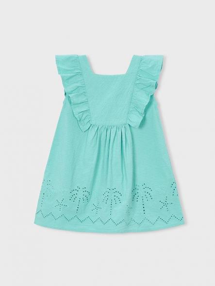 Mayoral Vestido Seersucker Perforado 26-03939-044 Oasis [3]