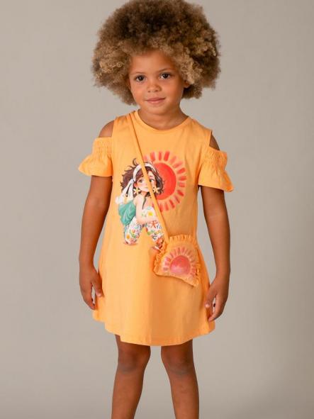 Mayoral Vestido Cut Out Bolso 26-03941-010 Calabaza [2]