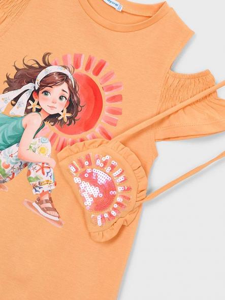 Mayoral Vestido Cut Out Bolso 26-03941-010 Calabaza [5]