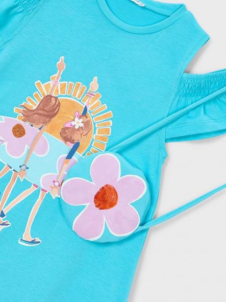 Mayoral Vestido Cut Out Bolso 26-03941-011 Caribe [5]