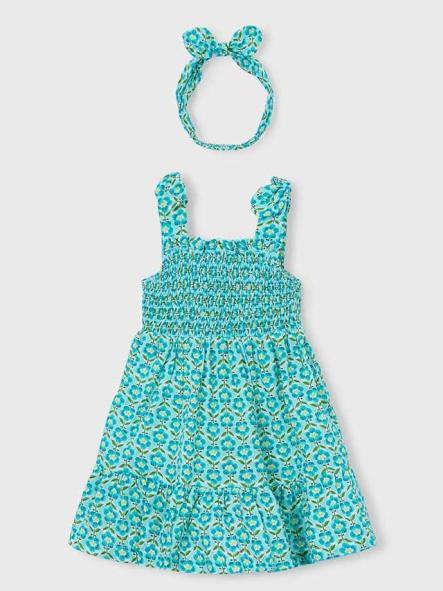 Mayoral Vestido Estampado Banda 26-03942-053 Oceano [2]