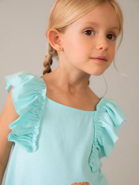 Mayoral Vestido Punto Volante 26-03943-016 Oceano [1]