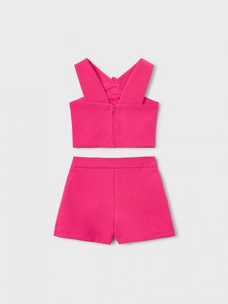 Mayoral Conjunto Bermuda Crepe Flores 26-03948-094 Clavel [2]