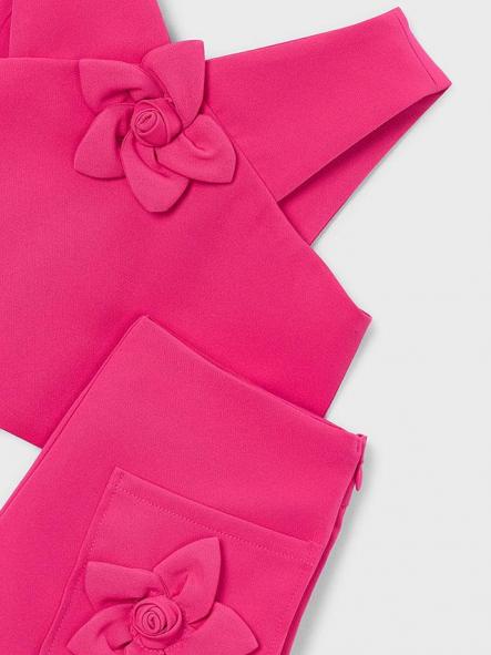 Mayoral Conjunto Bermuda Crepe Flores 26-03948-094 Clavel [3]