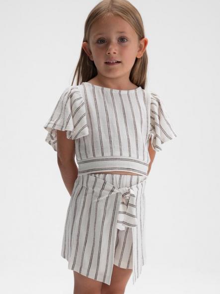 Mayoral Conjunto falda Rayas  26-03949-024 Beige [1]