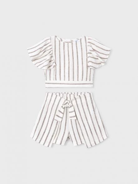 Mayoral Conjunto falda Rayas  26-03949-024 Beige [2]