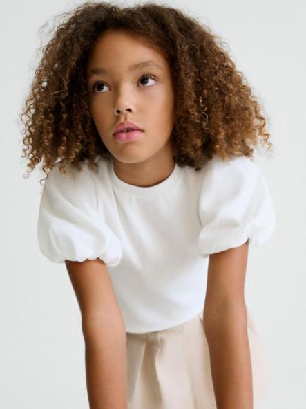 Mayoral Camiseta M/C Canale Combinada 26-06001-091 Crudo