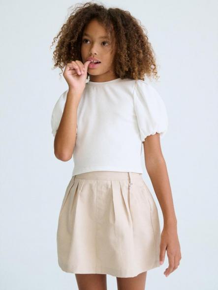 Mayoral Camiseta M/C Canale Combinada 26-06001-091 Crudo [2]