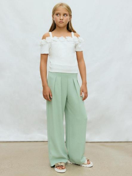 Mayoral Camiseta M/C Flores 3D 26-06003-095 Crudo [2]