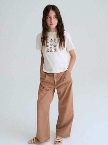 Mayoral Camiseta M/C Grafica 26-06005-089 Hueso [2]