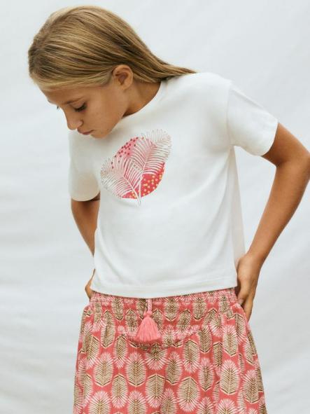 Mayoral Camiseta M/C Grafica 26-06005-090 Crudo