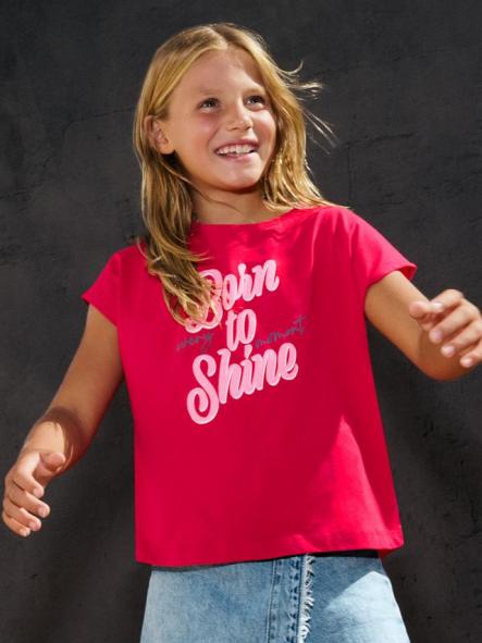 Mayoral Camiseta M/C Grafica 26-06010-010 Cereza