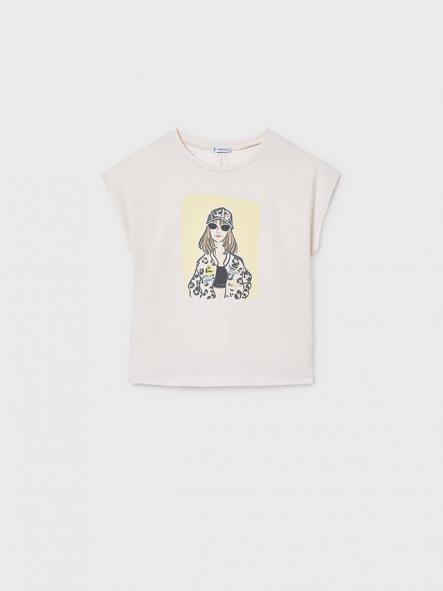 Mayoral Camiseta M/C Grafica 26-06010-011 Hueso [3]