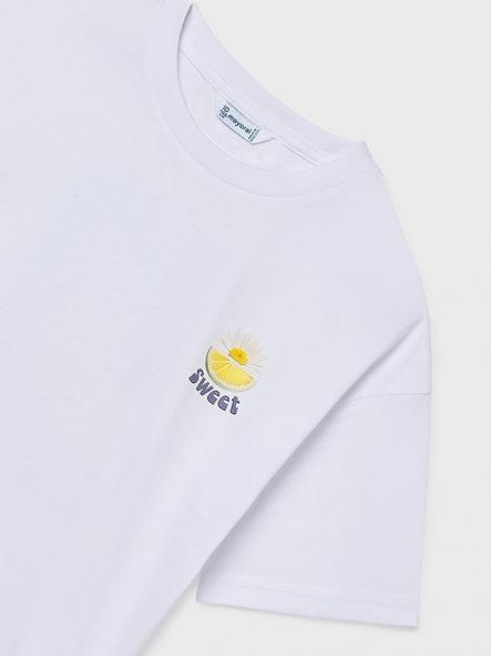 Mayoral Camiseta M/C Grafica 26-06011-016 Blanco [2]