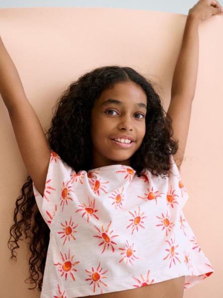 Mayoral Camiseta M/C Estampada 26-06012-019 Salmon