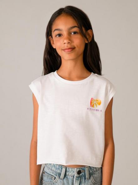 Mayoral Camiseta Tirantes Grafica 26-06014-094 Blanco