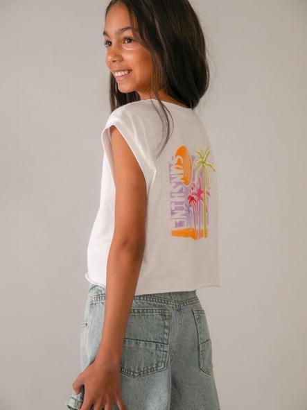 Mayoral Camiseta Tirantes Grafica 26-06014-094 Blanco [2]