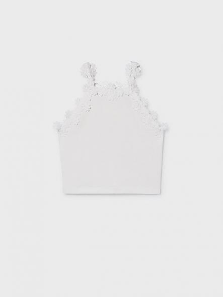 Mayoral Camiseta Tirantes Tira Guipur 26-06015-019 Blanco [3]