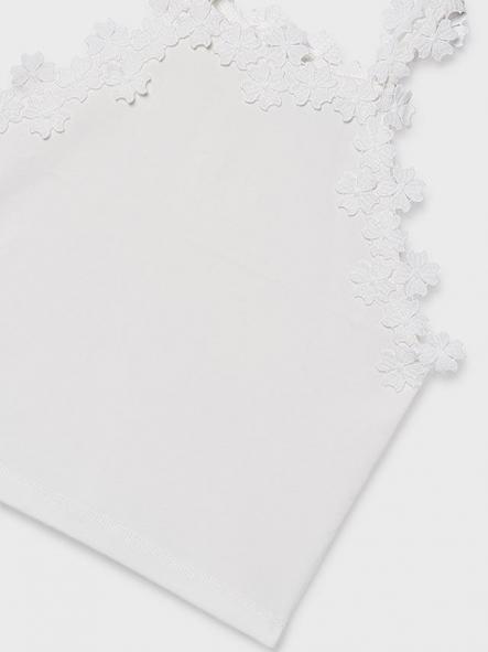 Mayoral Camiseta Tirantes Tira Guipur 26-06015-019 Blanco [5]