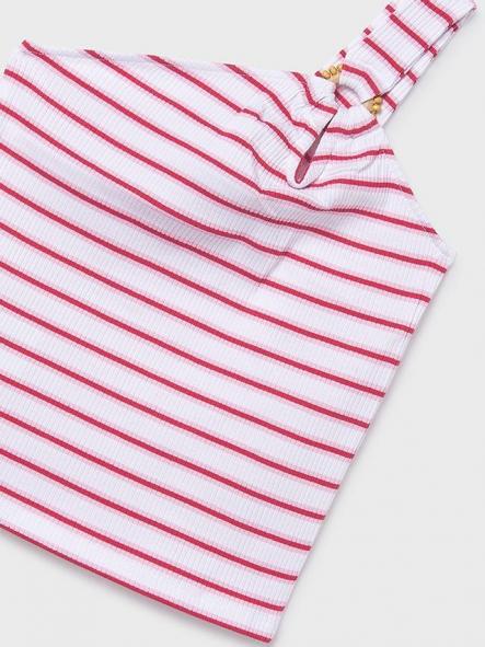 Mayoral Camiseta Tirantes Canale 26-06017-028 Blanco-Cereza [4]