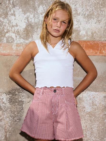 Mayoral Camiseta Tirantes Punto Arrugado 26-06018-024 Blanco [1]