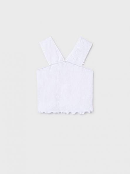 Mayoral Camiseta Tirantes Punto Arrugado 26-06018-024 Blanco [2]