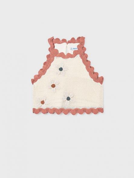Mayoral Top Tricot Flores 26-06021-034 Hueso-arci [1]