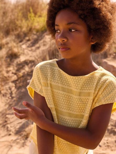 Mayoral Top Imitacion Crochet 26-06022-034 Vainilla