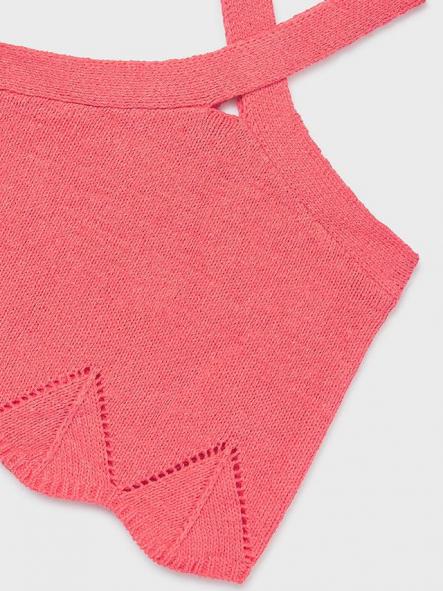 Mayoral Top Tricot Cintas Halter 26-06024-044 Coral [2]