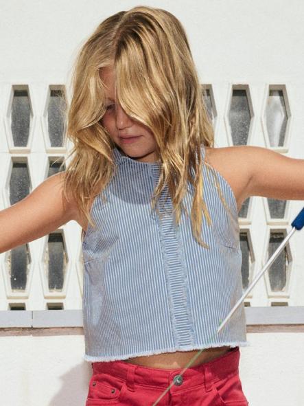 Mayoral Top Rayas Tejanas 26-06025-054 Indigo [1]