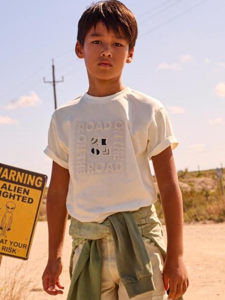 Mayoral Camiseta M/C Embossed Formal 26-06031-077 Nata