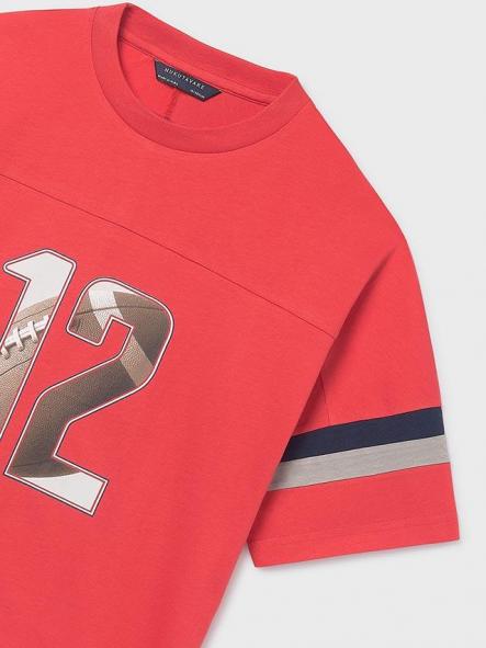 Mayoral Camiseta M/C Combinada 26-06032-015 Tomate [3]