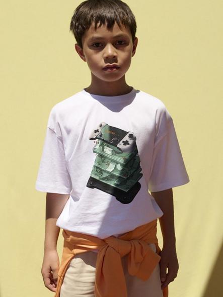 Mayoral Camiseta M/C Print 26-06033-019 Blanco