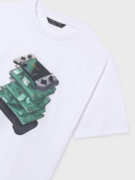Mayoral Camiseta M/C Print 26-06033-019 Blanco [3]