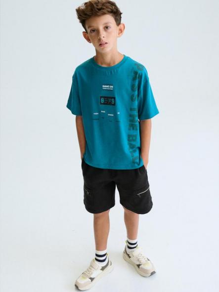 Mayoral Camiseta M/C Athletics 26-06034-024 Aqua [1]