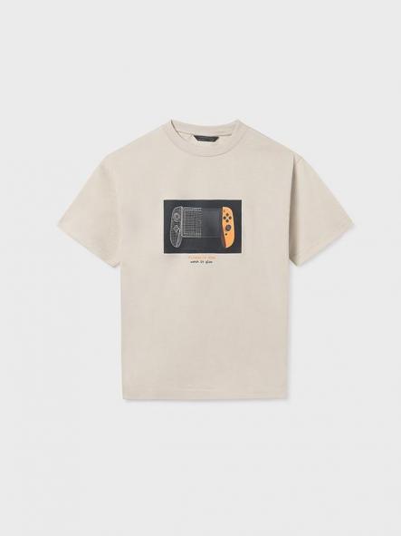 Mayoral Camiseta M/C Back Play 26-06035-082 Cañamo [1]