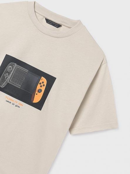 Mayoral Camiseta M/C Back Play 26-06035-082 Cañamo [3]