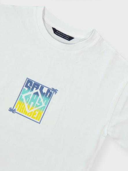 Mayoral Camiseta M/C Back Print 26-06036-029 Bco-Lemon [4]