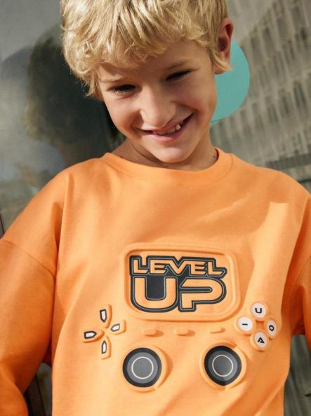 Mayoral Camiseta M/C Embossed 26-06037-033 Apricot