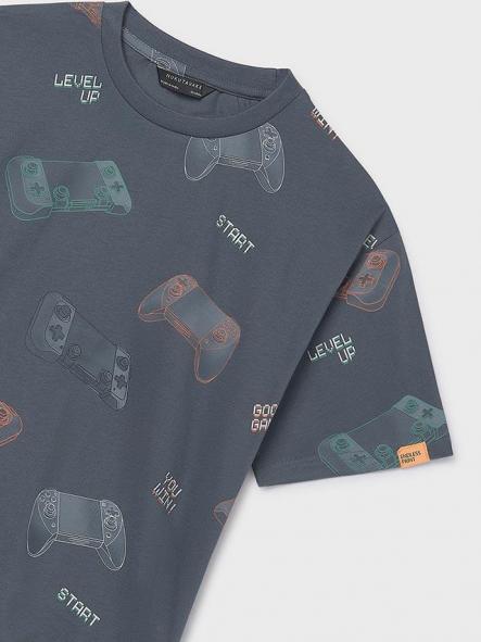 Mayoral Camiseta M/C Estampada 26-06038-038 Plomo [3]